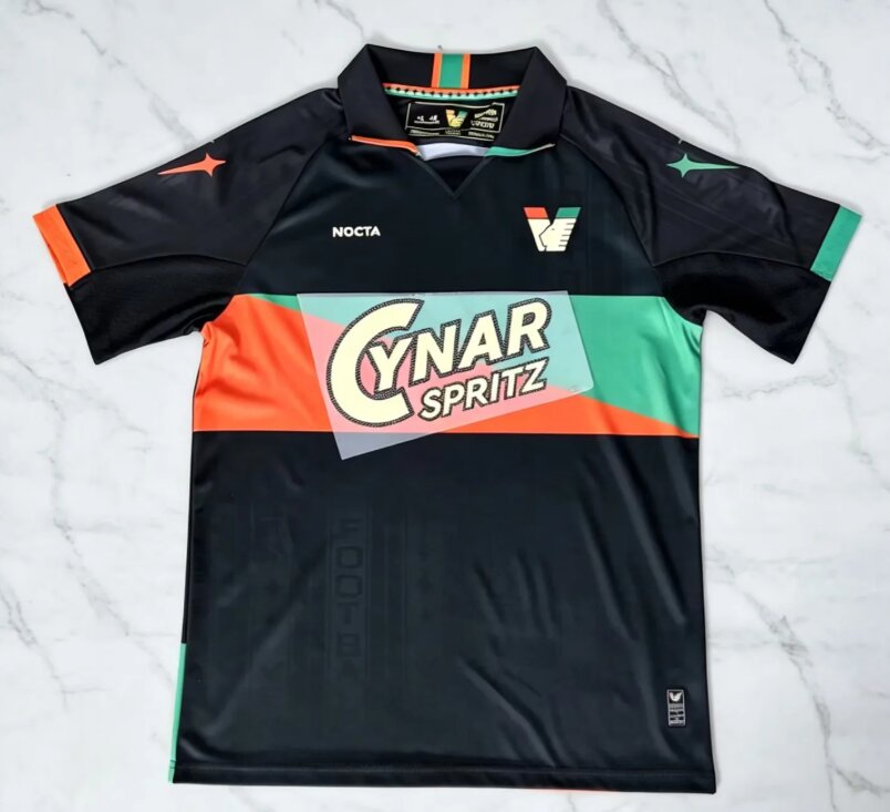 AAA Quality Venezia 26/27 Home CYNAR Sponsor Soccer Jersey